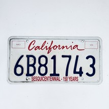  California Sesquicentennial - 150 Years Passenger License Plate 6B81743 - £14.78 GBP
