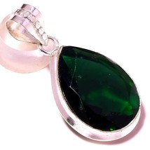 Chrome Diopside Gemstone Christmas Gift Pendant Jewelry 1.60&quot; SA 4859 - £4.14 GBP