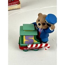 Hallmark Keepsake Ornament  Baby&#39;s Fifth Christmas Teddy Bear QX8346 2002 - $7.66