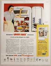 1951 Print Ad Westinghouse Frost-Free Refrigerators Mansfield,Ohio - £11.48 GBP