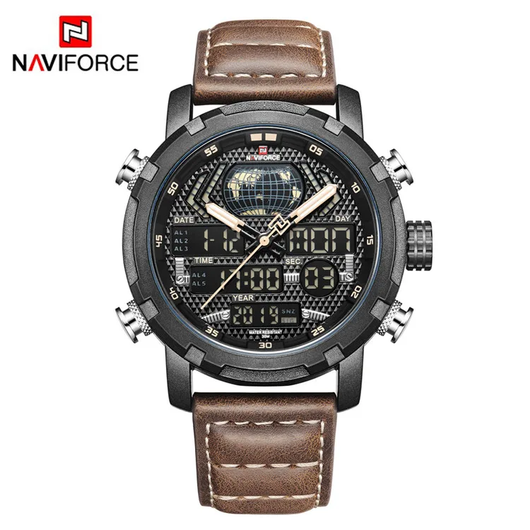 Mens Watches To Luxury Brand Men Leather Sports Watches Men&#39;s Quartz LED... - $51.53