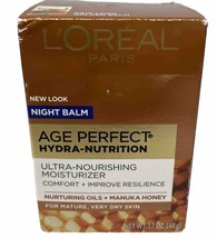 L’Oréal Age Perfect Hydra Nutrition Nourishing Night Moisturizer Mature Dry Skin - £8.90 GBP