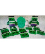 Hulk Perler Beads/Hulk 3D Keychain - $440.96 MXN