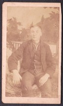 John Fish (or Fisk) Carte de Visite CDV Photo of Young Man - $17.50