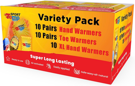 Hand, Toe, &amp; XL Body and Hand Warmers - Variety Pack, 10 Pairs Hand Warm... - $36.01