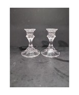 Clear Vintage Candle Holder Set, Glass, Tablescape, Vintage Home Decor, ... - $188.46 MXN