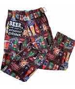 Brief Insanity Beer for Breakfast All Over Graphic Lounge Pants - $28.05