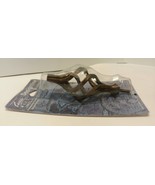 Drapery flame finial bronze medallion brushed metal decorative 4.5&quot; × 2&quot; - $13.30 CAD
