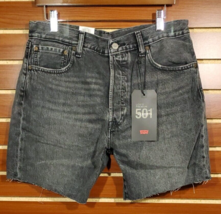 NEW Men&#39;s Levi&#39;s Premium 501 &#39;93 Jean Shorts 7&quot; In Black Denim 34  $59.50 - $36.61