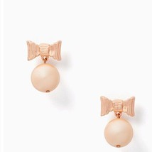 Kate Spade All Wrapped Up in Pearls Drop Earrings Cream Rose Gold - £39.56 GBP