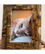 10&quot;x8&quot; Tiger Eye Gemstone Photo Frame , Picture Frame , Unique Gift for ... - £235.75 GBP