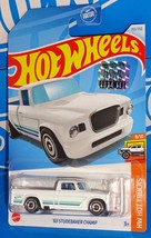 Hot Wheels 2024 Factory Set HW Hot Trucks #155 &#39;63 Studebaker Champ White - £2.31 GBP