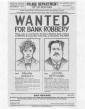 Harry Potter Bank Robbery Wanted Poster Newt Scamander Fantastic Beasts Replica - £1.65 GBP