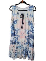 Sundance Large Tie Dye Whisper Sleeveless Dress  - £27.35 GBP