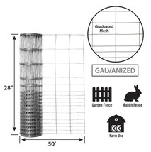 YARDGARD 28 Inch by 50 Foot 16 Gauge Rabbit and Small Animal Garden Fence - $121.65 CAD