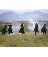 Tombstone Kurt Russell Val Kilmer and men fire rifles on horseback 12x18... - $373.69 MXN