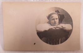 AZO Eastman Kodak Circa 1910 Real Photo Postcard Girl Big Bow Portrait RPPC - $2.96
