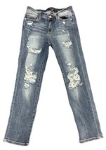 Judy Blue 9/29 Distresed Medium Wash Boyfriend Fit Denim Stretchy Splatt... - $24.70