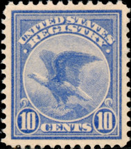 1911 10c Registration Stamp, Ultramarine Scott F1 Mint F/VF NH - $175.00