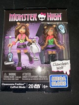 Mega Bloks Monster High Clawesome Fashion Clawdeen Wolf 20 Pieces DPK38 NEW - £6.86 GBP