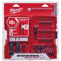 Milwaukee 48-32-4408 26 Piece Shockwave Impact Drive and Bit Set - £49.43 GBP