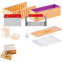 VEVOR Soap Making Kit, Box Silicone Mold Steel Cutters, 100 Bags 105 Sti... - $22.90