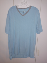 MOFIZ MEN&#39;S 2-PC SHORT PAJAMAS-L-VISCOSE/SPANDEX-NWD-PALE BLUE-SUPER SOF... - $20.57