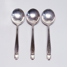 3Ct-DANISH Princess Gumbo Soup Lg Round Bowl Spoons 1938 Silverplate No Monos - £15.73 GBP