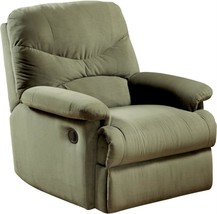 Acme Carell Furniture Recliner In Sage Microfiber - £220.87 GBP