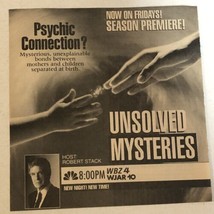 Unsolved Mysteries Tv Guide Vintage Print Ad Robert Stack Tpa6 - $5.93