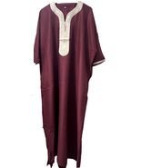 Moroccan gandora: Red Men's Loungewear - $78.38