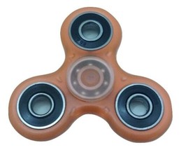 Fidget Spinner Peach Glow in the Dark Hand Spinner Toy Stress &amp; Anxiety ... - £7.87 GBP