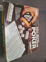 Roll &amp; Score Poker Dice &amp; Scoring Es Lowe Vintage 1977 Complete Guc - £6.68 GBP