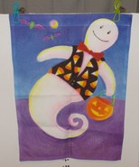 &quot;TOLAND&quot; HAPPY HAUNTING MINI GARDEN FLAG Halloween Ghost 12&quot; x 18&quot; - $13.47 CAD