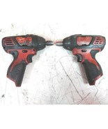 Defective Lot of 2 Milwaukee 2401-20 M12 1/4 Screwdriver No Battery AS-IS - $468.37 MXN