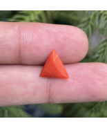 Natural Coral Gemstone, Triangle Shape Coral, Gift For Her, Jewelry Maki... - $10.99