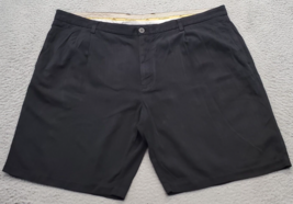 Tommy Bahama Shorts Men 44 Black 100% Silk Golf Pleated Comfortable Button Front - £17.80 GBP