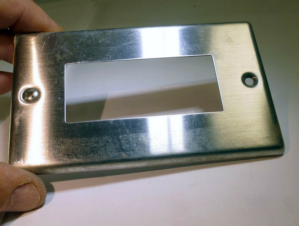 Toshiba 1 gang Stainless Steel Wall Plate for double outlet light switch 33 - $7.61