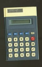 SHARP EL SI MATE EL-8146 Calculator with cover - used powers up no batte... - $8.86