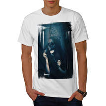 Wellcoda Skull Dead Goth Fantasy Mens T-shirt, Witch Graphic Design Printed Tee - £14.94 GBP+