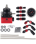 Waterwich Universal Adjustable Fuel Pressure Regulator Kit Aluminum With... - $53.20