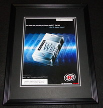 2001 Winston Quantum Smooth Cigarettes Framed 11x14 ORIGINAL Advertisement - $34.64