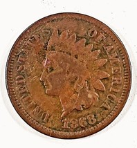 1863 1C Indianer Cent IN Guter Zustand, Braune Farbe, Voll Felgen Beide Seiten - £47.41 GBP