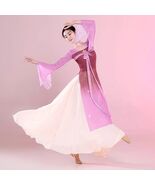 Women Classical Costume Performace Hanfu Purple Flutter Sleeve A -Line D... - $68.98