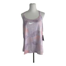 Nike Womens Athletic Shirt Adult Size 1X Slim Fit Purple Floral Tank Str... - £23.66 GBP