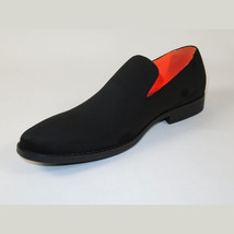 Men Tayno Dressy Casual Soft Suede Comfortable Slip on Loafer #ALPHA S Black image 4