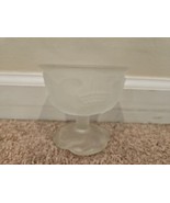 Vintage Avon Glass - Design Footed Ice Cream Sundae Candy Dish 4&quot; Wide - £7.49 GBP