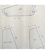 1943 Railroad Bangor Aroostook Foot Guard Moulding Blueprint F9 Trains D... - €72,93 EUR