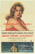 Back From Eternity Original 1956 Vintage One Sheet Poster - £374.50 GBP