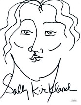 Sally Kirkland Signed Original Self Portrait Sketch Art Actress Anna Jsa Coa - £116.14 GBP